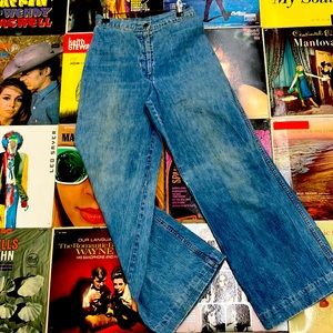 Vintage bare back flare jeans